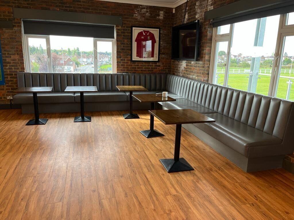 Elegant booth seating area