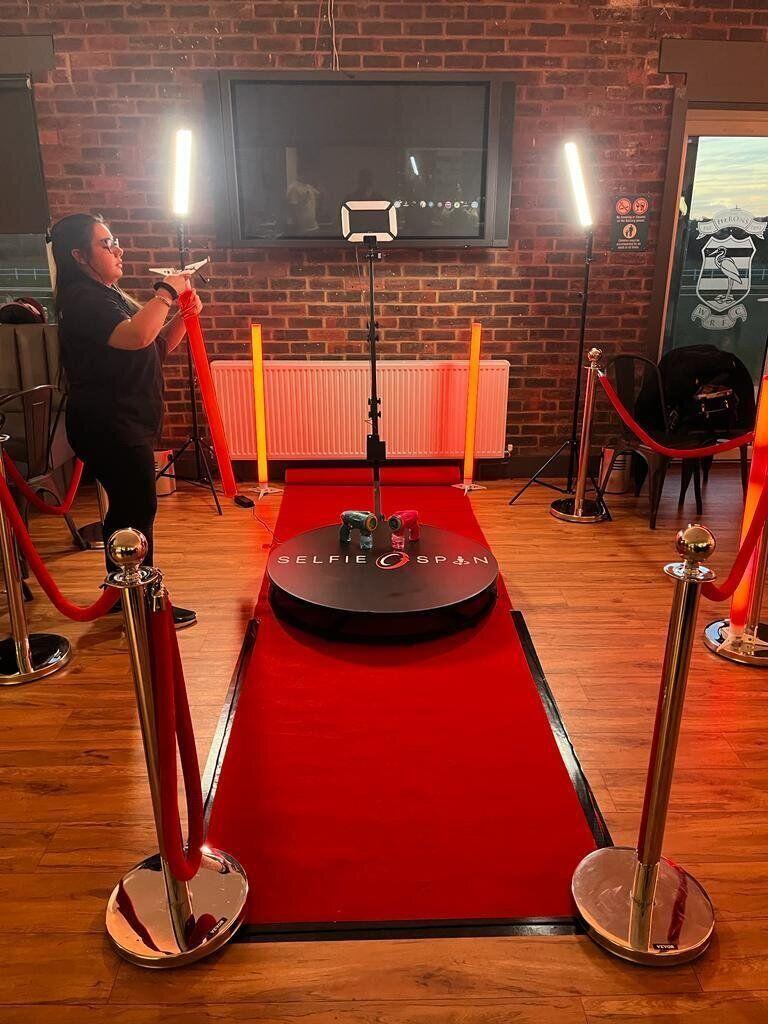 Halloween party setup