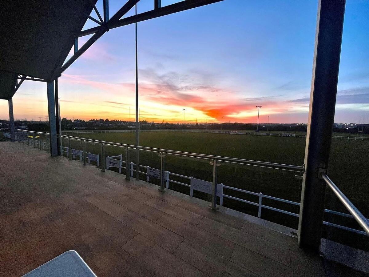 Sunset view from balcony