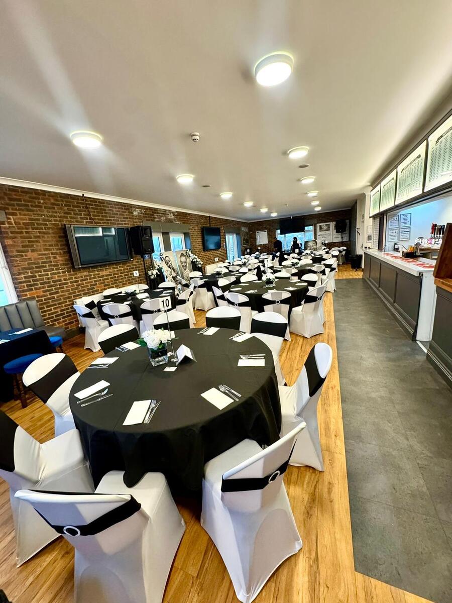 Full venue setup for formal event